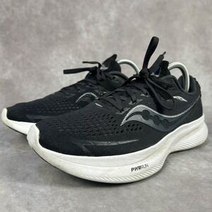 Saucony Womens Ride 15 S10729-05 Black Running Shoes Sneakers Size 9 **FLAW
